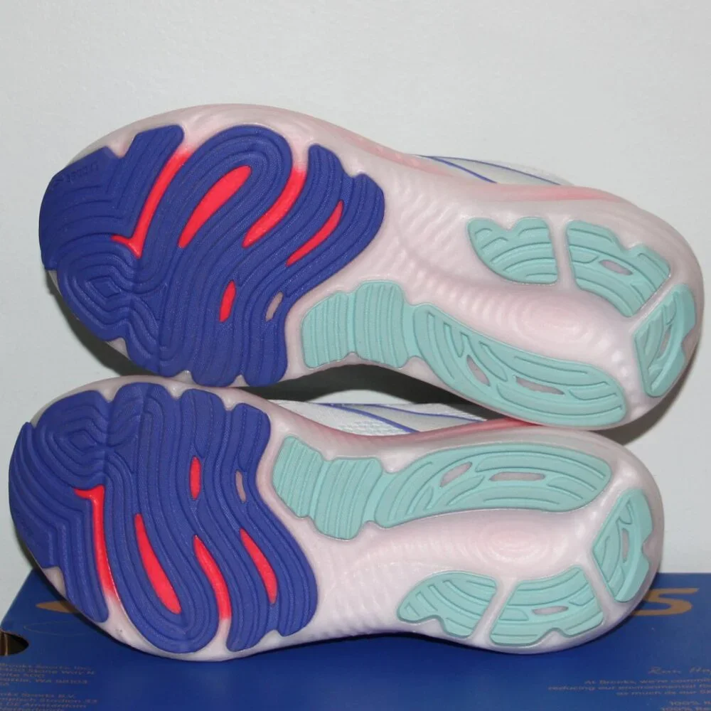 Brooks Glycerin 22 Running Shoes Womens 7 D 9.5 B White Pink Blue - Picture 6 of 7